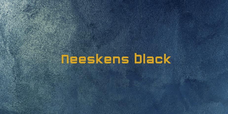 Fonte Neeskens Black