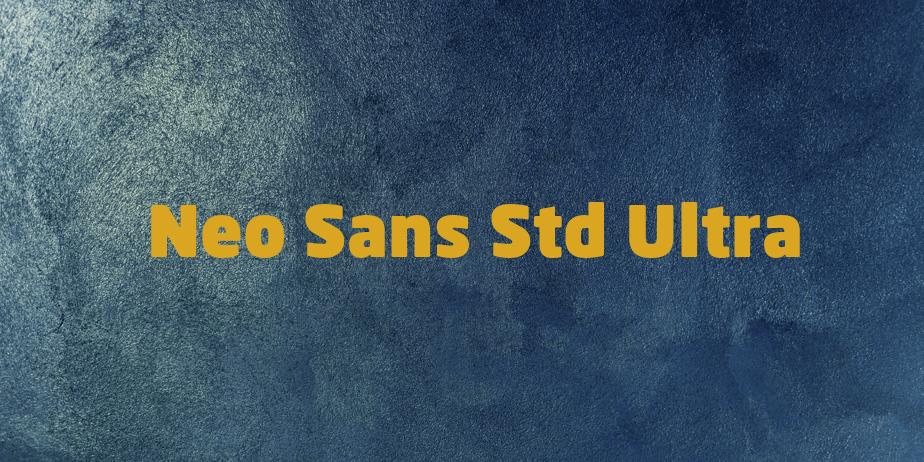 Fonte Neo Sans Std Ultra