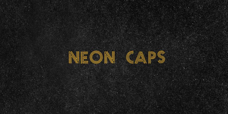 Fonte Neon Caps