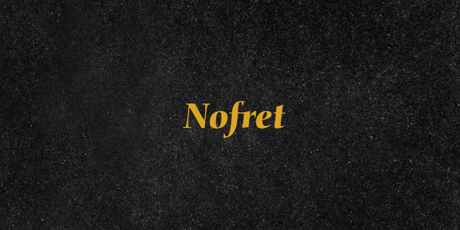 Fonte Nofret