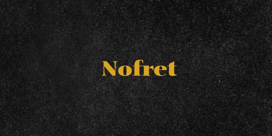 Fonte Nofret