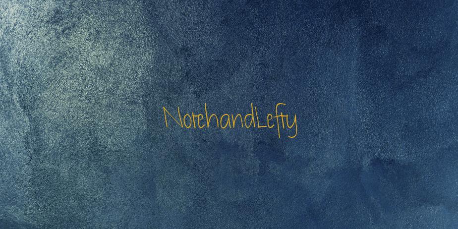 Fonte NotehandLefty