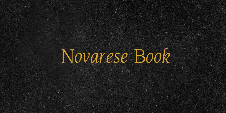 Fonte Novarese Book