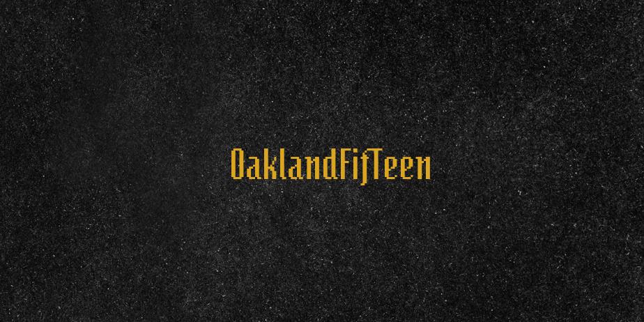 Fonte OaklandFifTeen