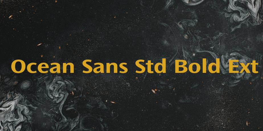 Fonte Ocean Sans Std Bold Ext