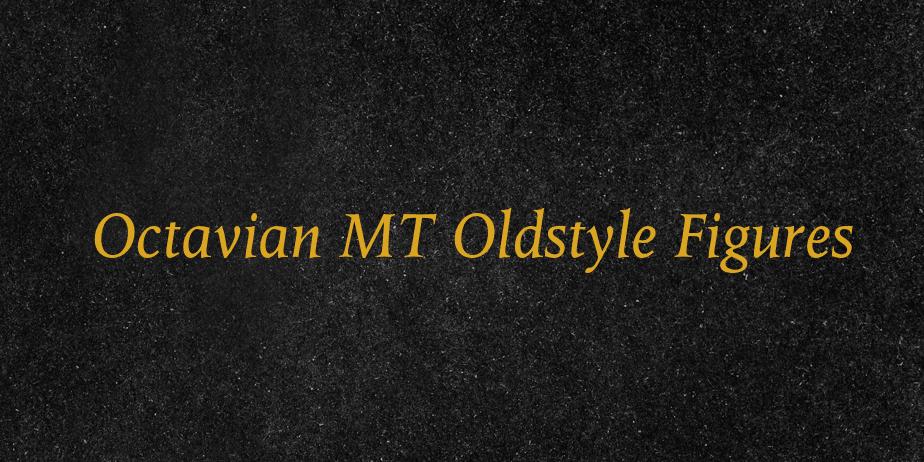 Fonte Octavian MT Oldstyle Figures