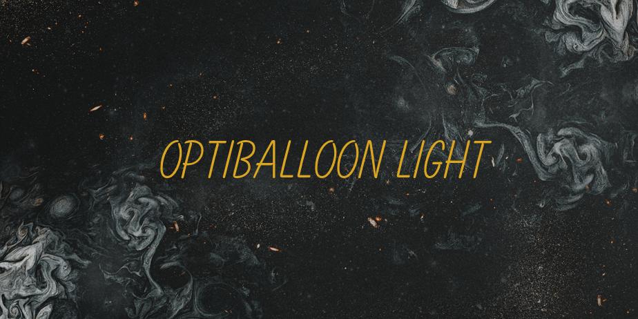 Fonte OPTIBalloon Light