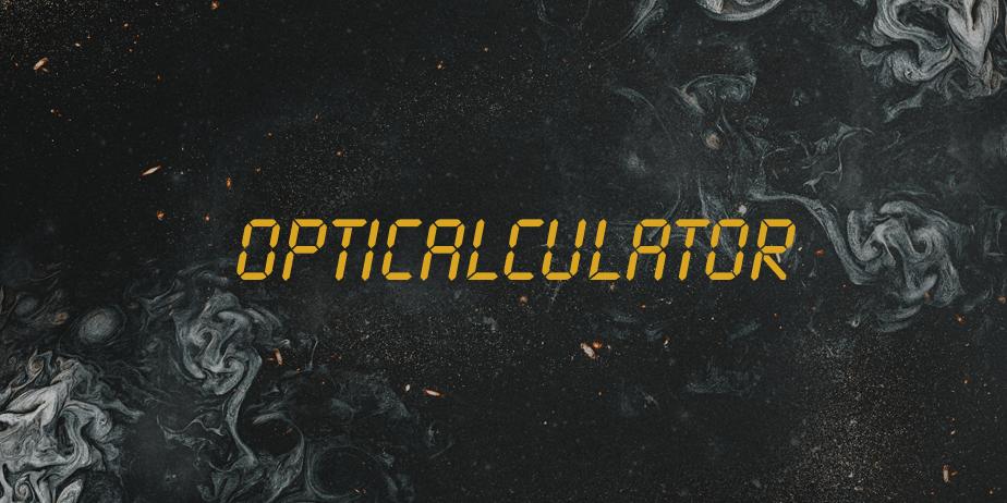 Fonte OPTICalculator