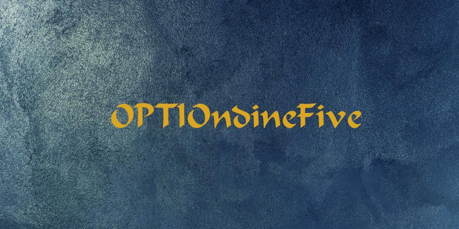 Fonte OPTIOndineFive