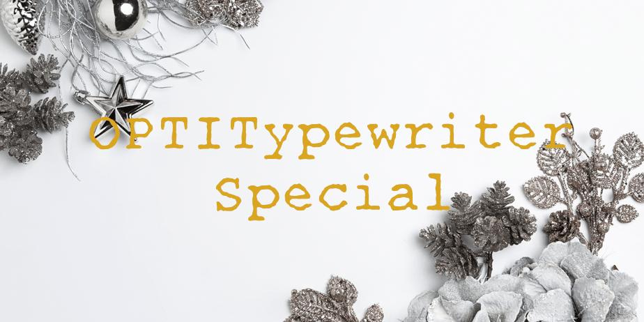 Fonte OPTITypewriter Special