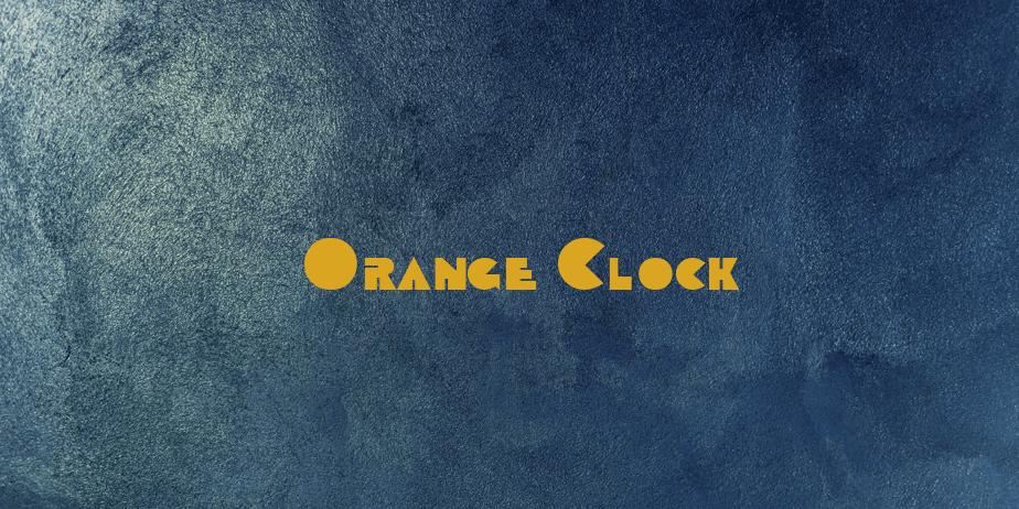 Fonte Orange Clock