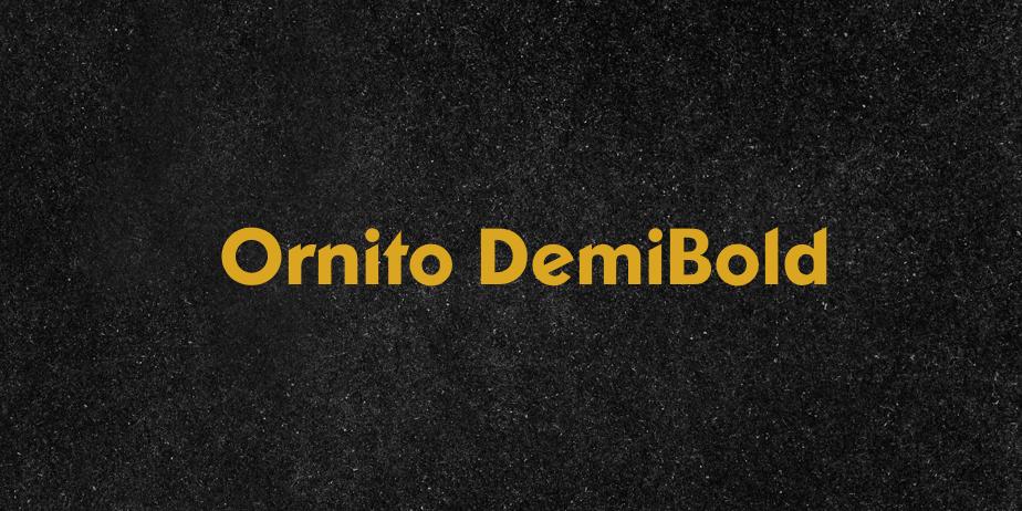 Fonte Ornito DemiBold