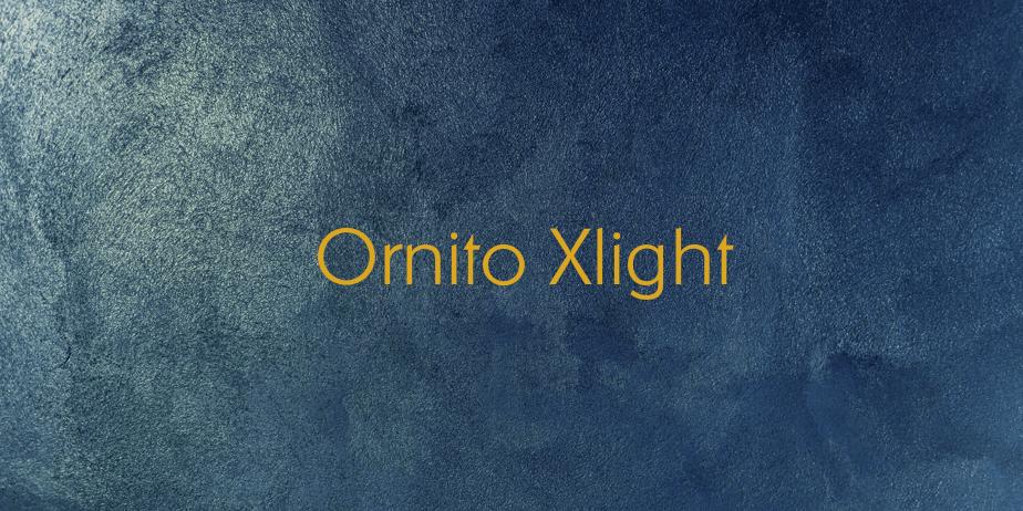 Fonte Ornito Xlight