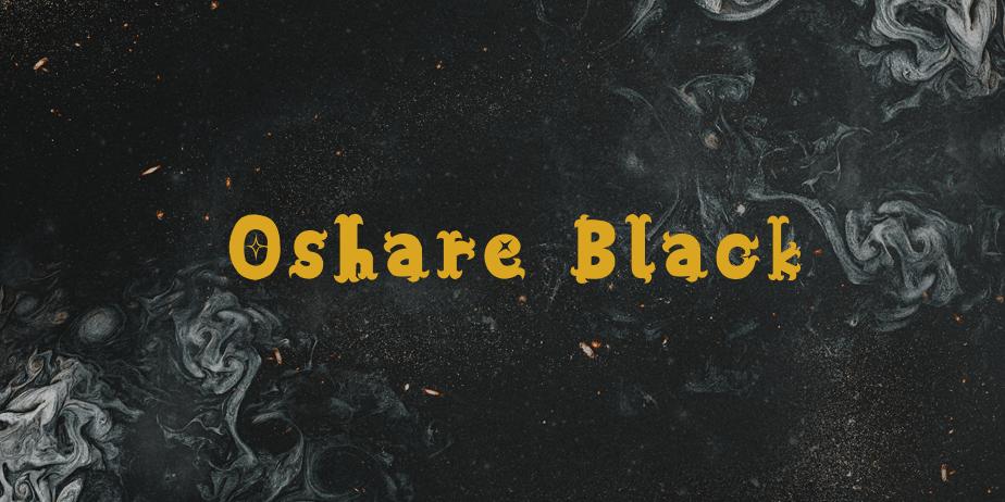 Fonte Oshare Black