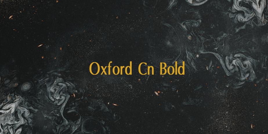 Fonte Oxford Cn Bold