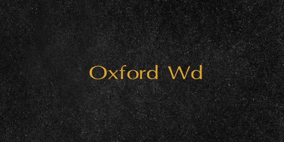 Fonte Oxford Wd