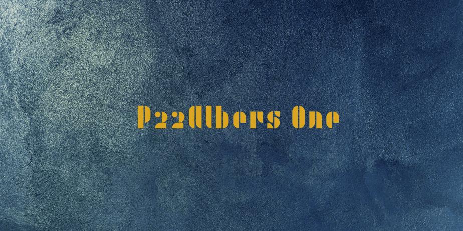 Fonte P22Albers One