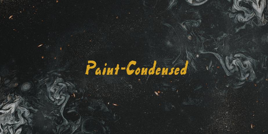 Fonte Paint-Condensed