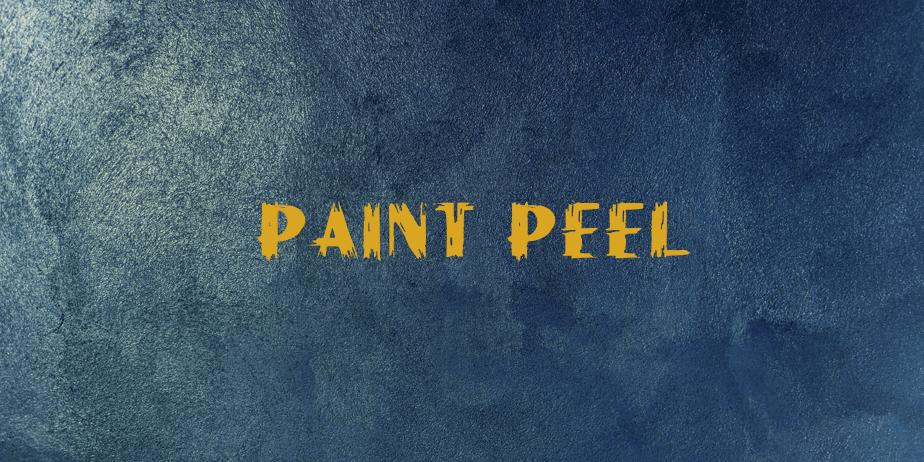 Fonte Paint Peel