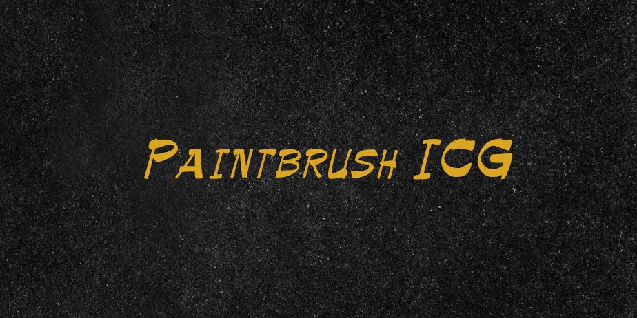 Fonte Paintbrush ICG