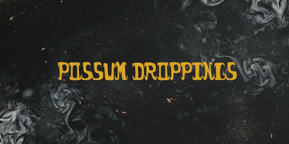 Fonte possum droppings