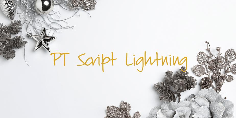 Fonte PT Script Lightning