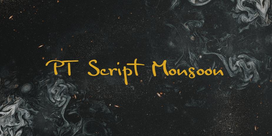 Fonte PT Script Monsoon