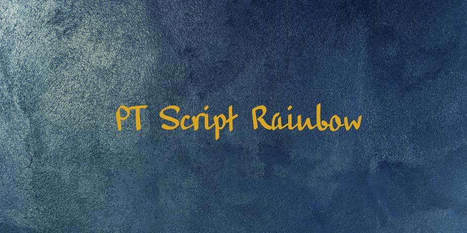 Fonte PT Script Rainbow