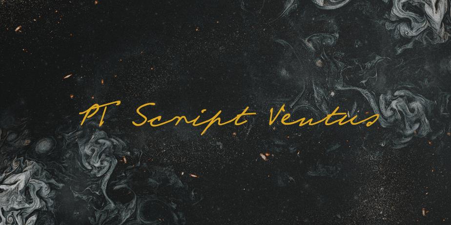 Fonte PT Script Ventus