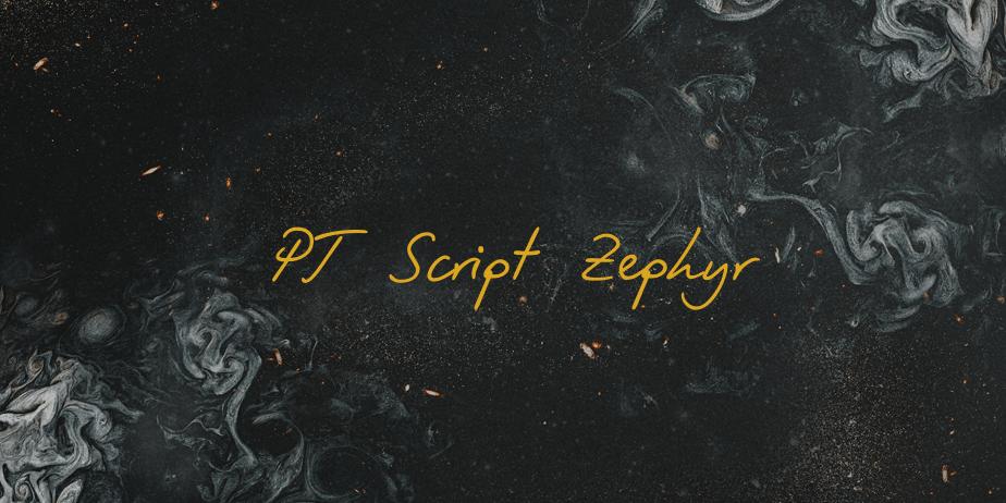 Fonte PT Script Zephyr