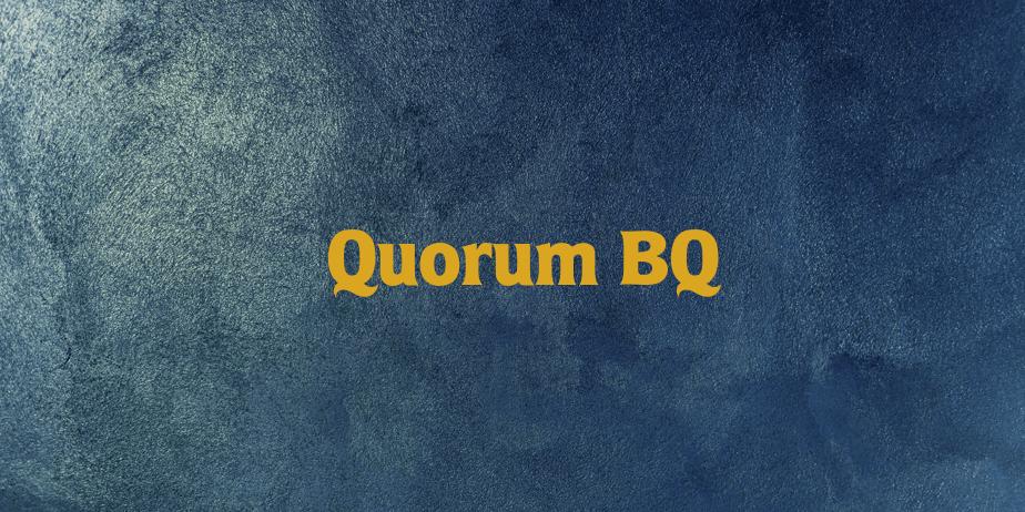Fonte Quorum BQ
