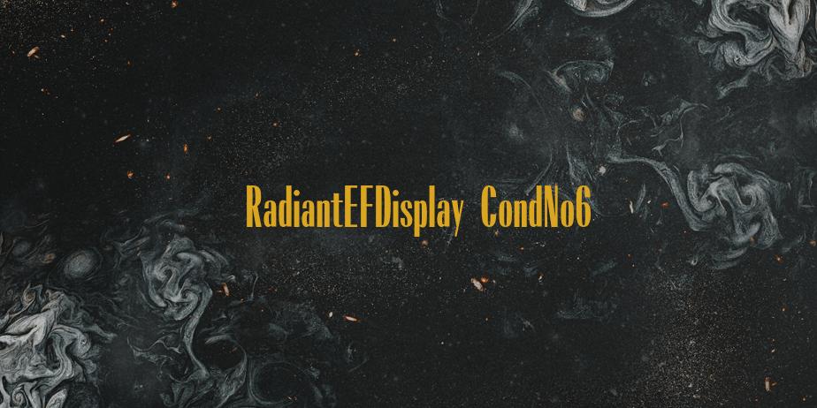 Fonte RadiantEFDisplay CondNo6