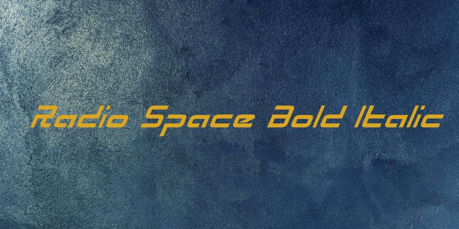 Fonte Radio Space Bold Italic