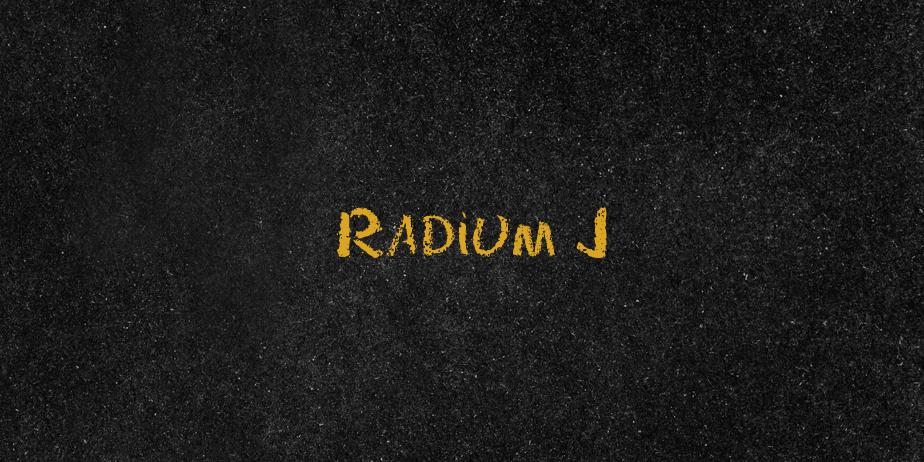 Fonte Radium J