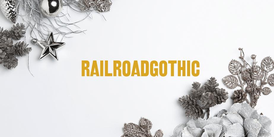 Fonte RailroadGothic