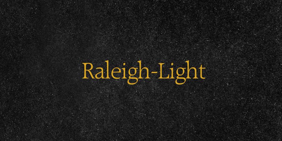 Fonte Raleigh-Light