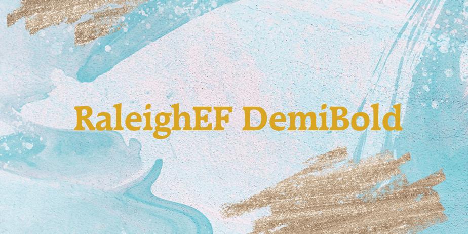 Fonte RaleighEF DemiBold