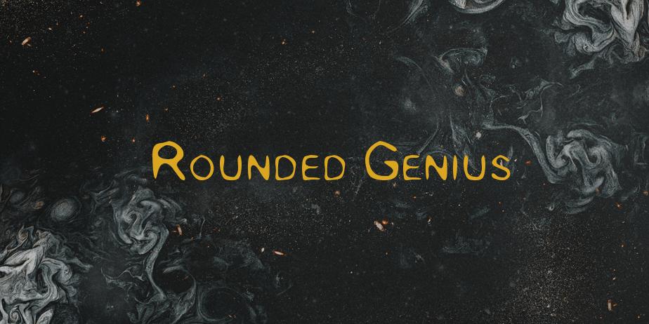 Fonte Rounded Genius