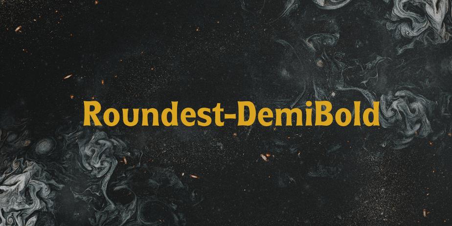 Fonte Roundest-DemiBold