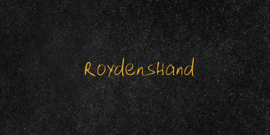 Fonte RoydensHand