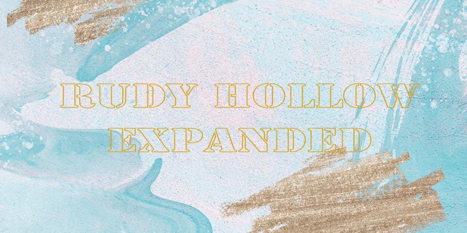 Fonte Rudy Hollow Expanded