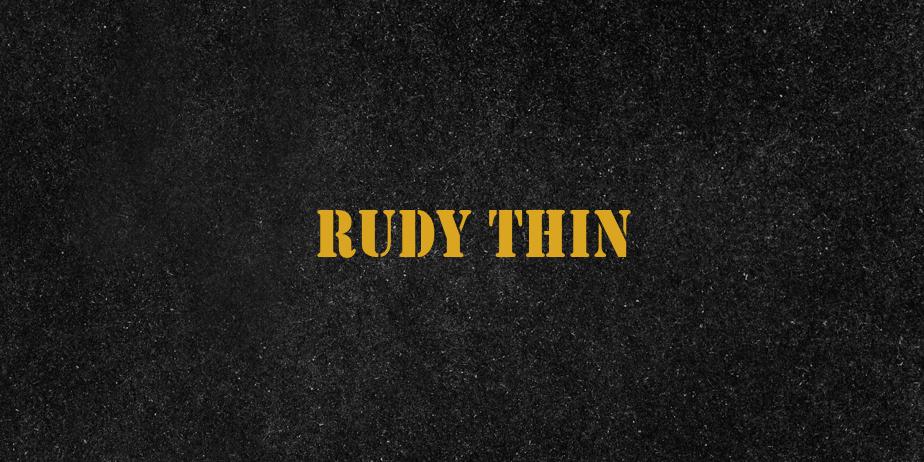 Fonte Rudy Thin