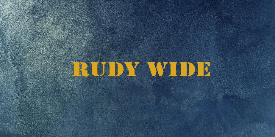 Fonte Rudy Wide