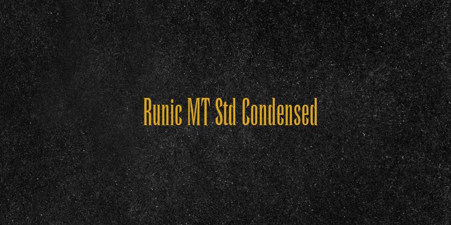 Fonte Runic MT Std Condensed