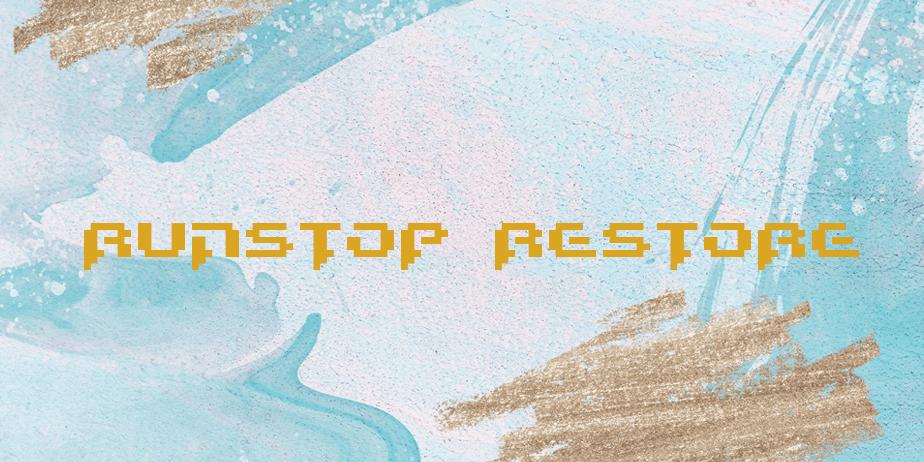 Fonte Runstop Restore