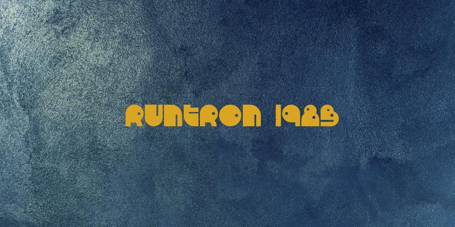 Fonte RunTron 1983