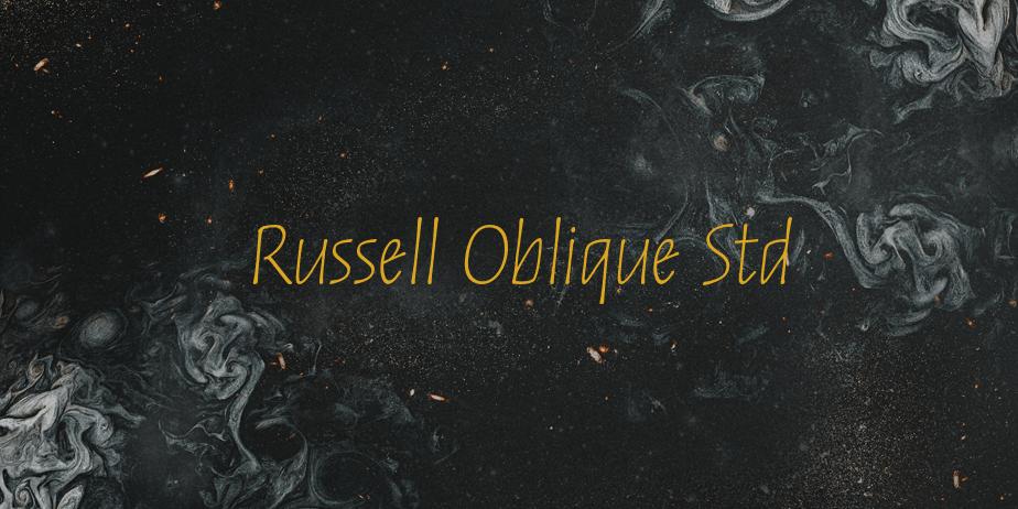 Fonte Russell Oblique Std