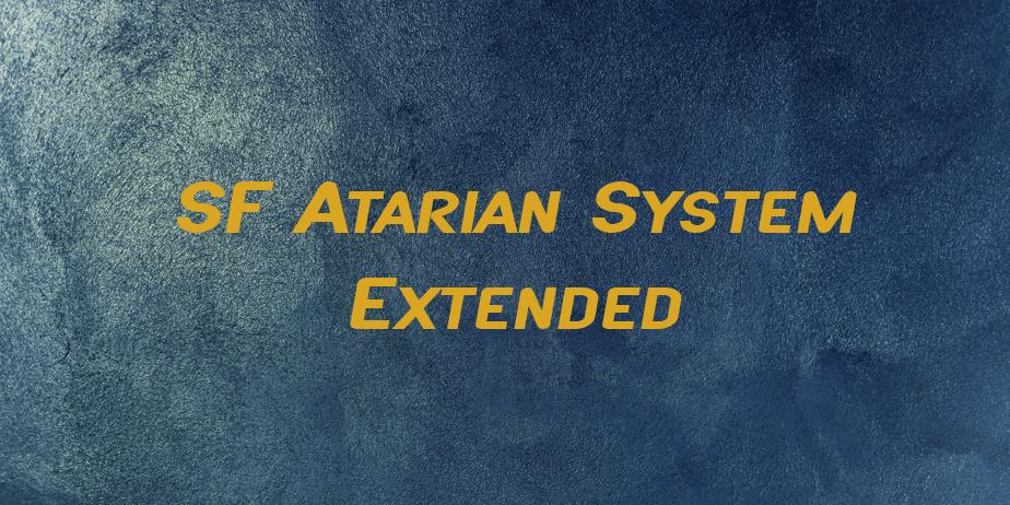 Fonte SF Atarian System Extended