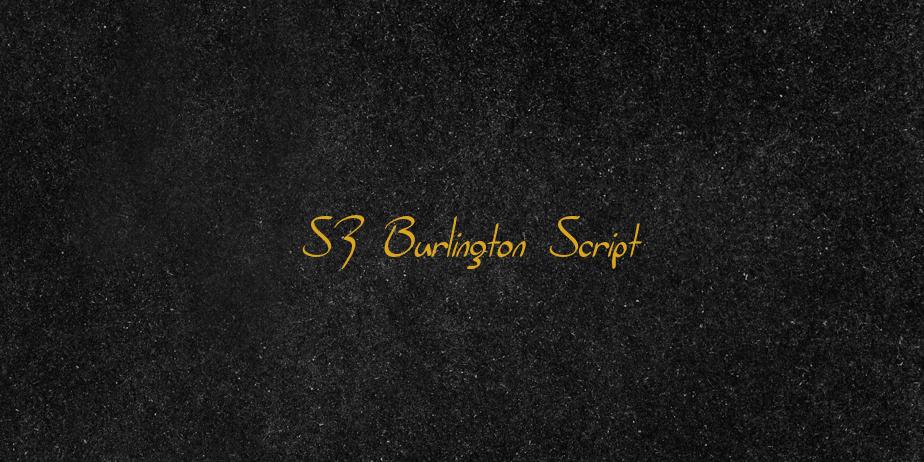 Fonte SF Burlington Script