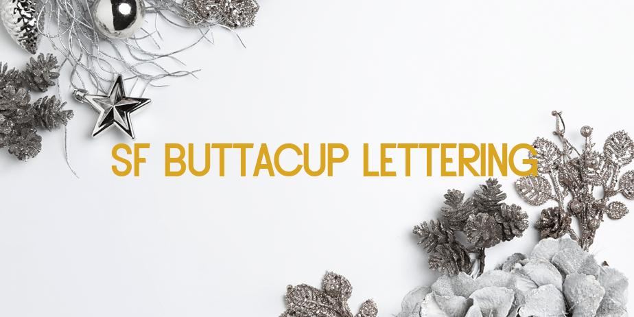 Fonte SF Buttacup Lettering